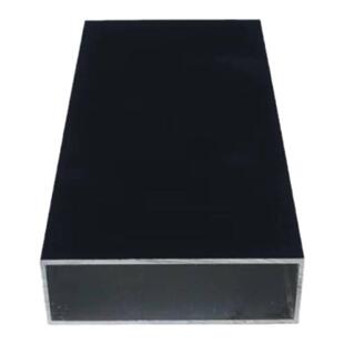 烤漆铝合金方管25x80黑白灰咖啡色空心铝扁管衣柜橱柜铝型材