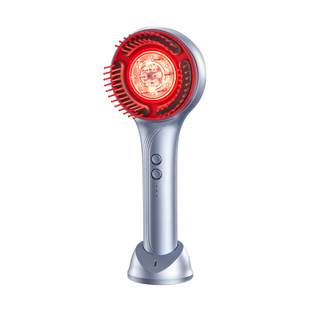 博拉利头皮按摩梳养发护发红光梳精华导液头部按摩器健发梳礼物女