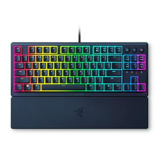 Razer雷蛇雨林狼蛛V3竞技版轻机械RGB幻彩薄膜有线电脑游戏键盘