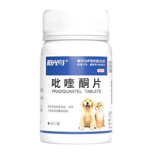 吡喹酮驱虫药宠物用猫咪狗驱虫药比喹酮片体内绦虫线虫内驱打虫药