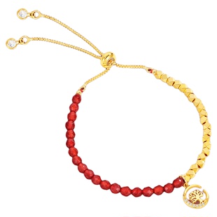 SEULEMENT瑟拉蒙红玛瑙碎银子手链女本命年高级感新款红色手串