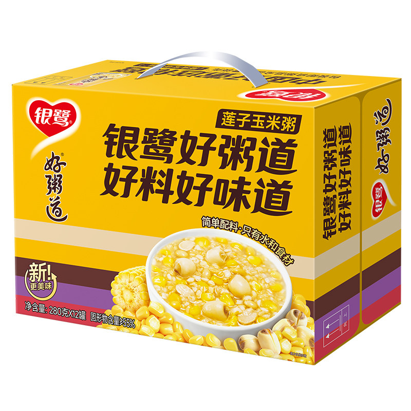银鹭好粥道速食粥早餐6罐/12罐