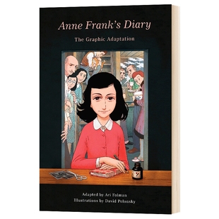 英文原版 Anne Frank's Diary: The Graphic Adaptation 安妮日记漫画版 精装漫画小说 儿童课外英语提升拓展读物