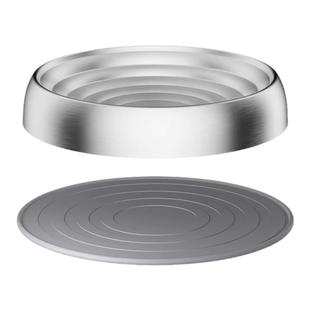 宠物不锈钢猫碗浅口胡须无死角不黑下巴猫食盆防拱强狗碗水盆