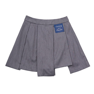 【关店清仓捡漏】Placebo 不规则西装裙裤高腰显瘦修身防走光短裙