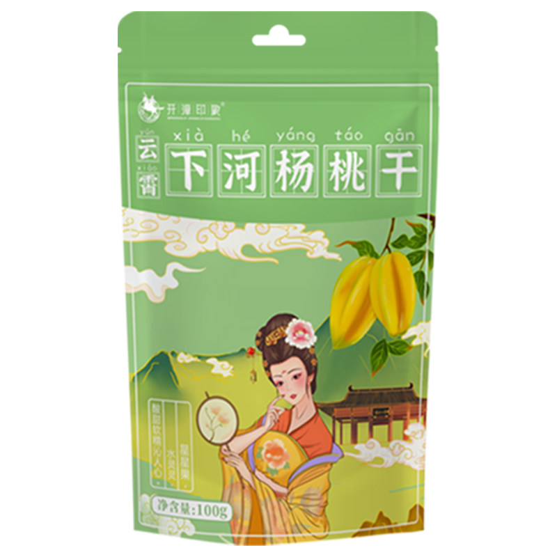 福建下河杨桃干酸甜味爽脆怀旧腌制咸杨桃片蜜饯水果干特产零食