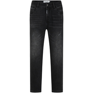 【秒杀价】PP意大利轻奢男装2025春季新款商务水洗牛仔裤复古长裤