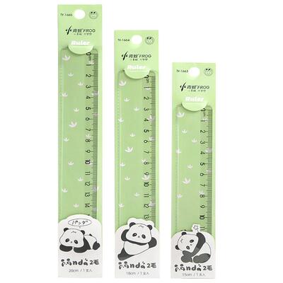 透明直尺带波浪线塑料格尺