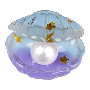 仿真珍珠夜光七彩贝壳儿童迷你玩具微缩小摆件树脂配件发夹小饰品