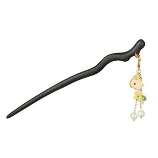 追师diy发簪吊坠流苏配件檀木簪子古风发钗挂坠步摇发饰女头饰