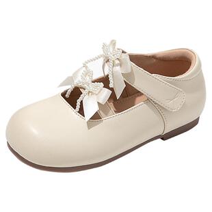 红蜻蜓女童鞋子儿童公主小皮鞋2026新款春女孩宝宝单鞋软底配裙子