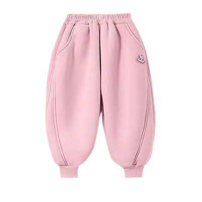 羊羔绒加绒加厚女童束脚裤