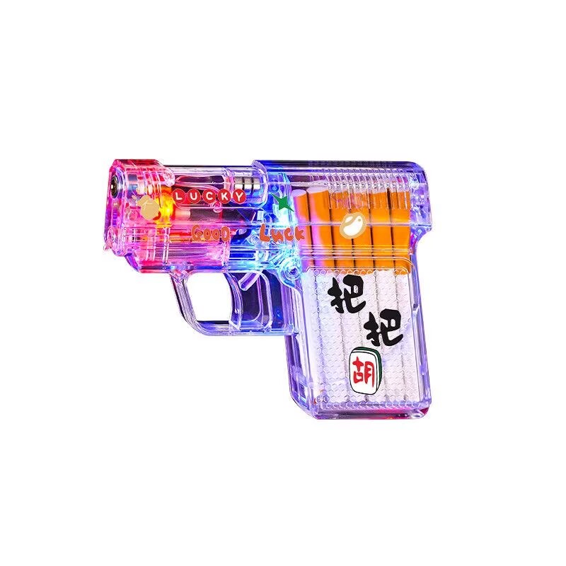 透明充气防风打火机两用烟盒一体