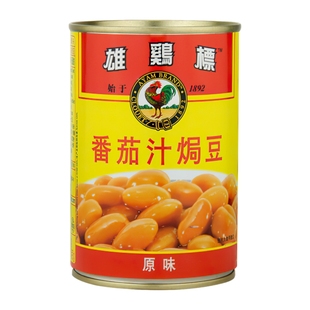 越南进口雄鸡标番茄汁焗豆罐头425克 即食茄汁焗黄豆焗饭意面配菜