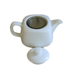 家用陶瓷茶壶大号白瓷带滤网功夫茶具泡茶壶400ml单壶过滤壶定制