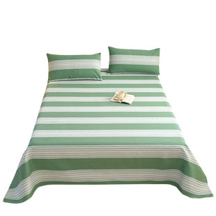 加厚老粗布农村土炕大炕单3米4米榻榻米双人被单单人学生宿舍床单