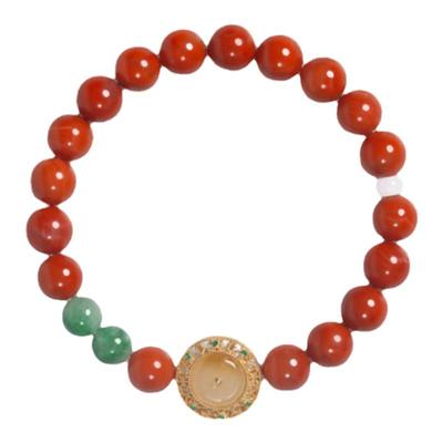 左戈正品天然南红手串女设计新款