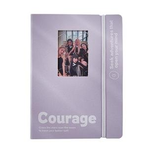 简约英文镂空四宫格卡册3寸拍立得相册照片ins风小卡卡片收纳册活页内页小清新追星收纳高颜值情侣照片纪念册