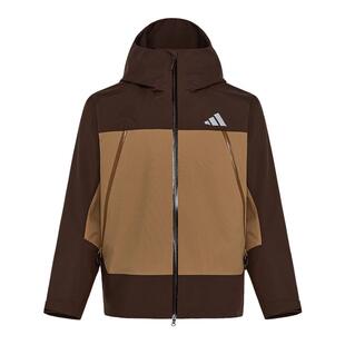 户外防水透湿耐磨运动连帽冲锋衣男女adidas阿迪达斯山川里TERREX
