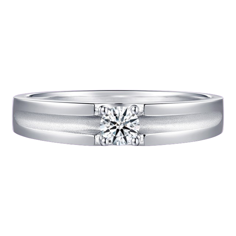 周生生Pt900铂金Infini Love Diamond全爱钻钻石戒指49470R