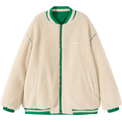 urlazh/有兰双面棒球外套棉服