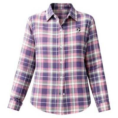 磨毛格子衬衫纯棉法兰绒上衣