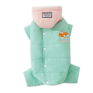 冬天狗狗衣服柯基四脚棉衣法斗雪纳瑞腊肠宠物中型犬加厚冬装冬季