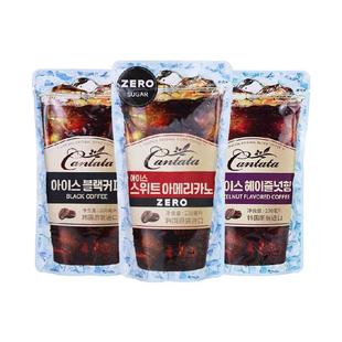 乐天韩国康塔塔榛子味拿铁即饮咖啡袋装浓郁的口感外带便捷美味