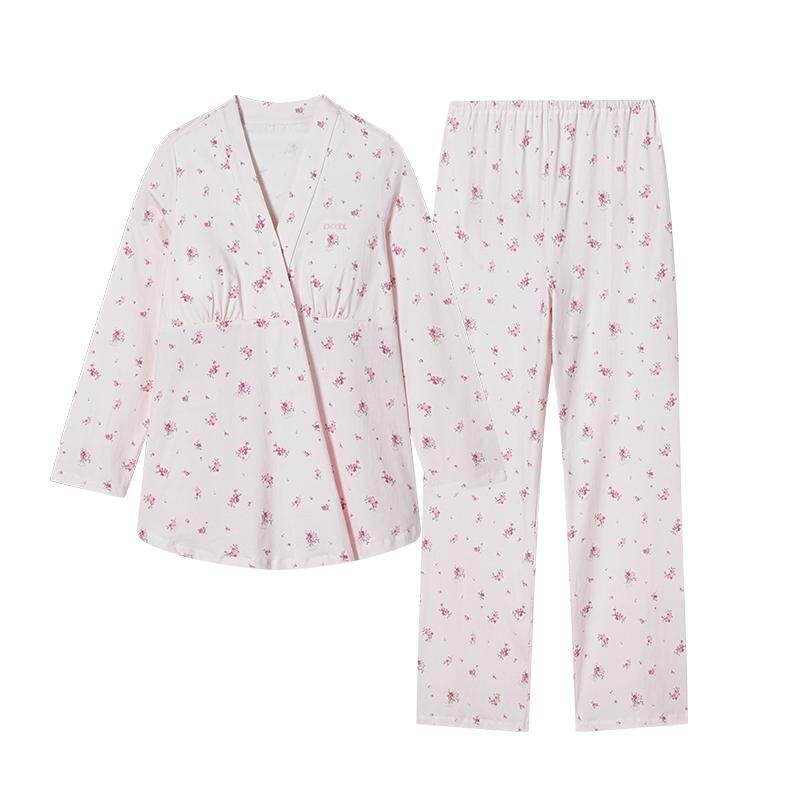 嫚熙秋冬纯棉长袖月子服产后外出
