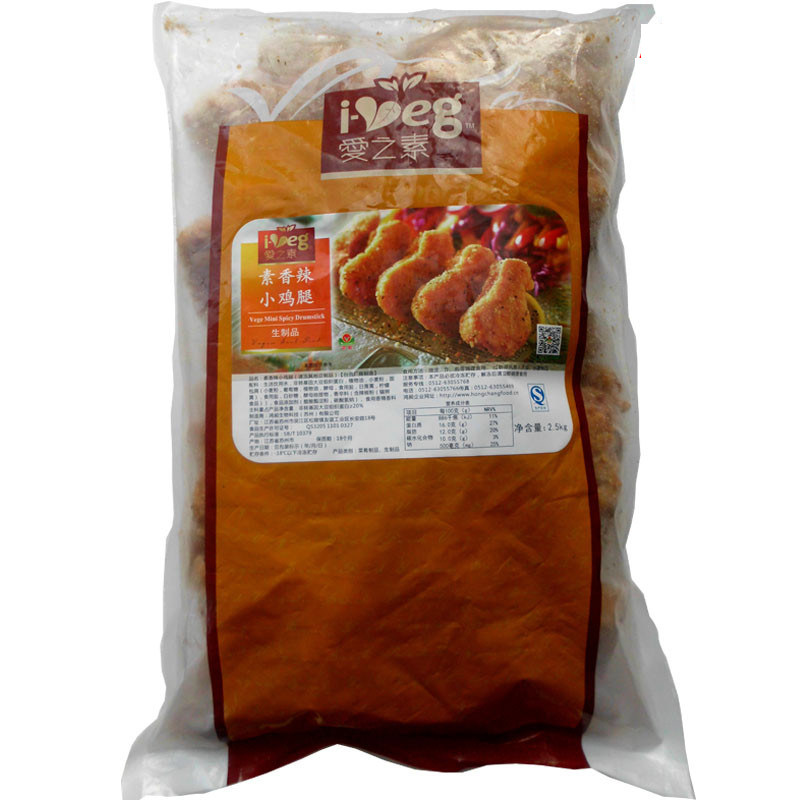 松珍素食爱之素2500g香辣小鸡腿