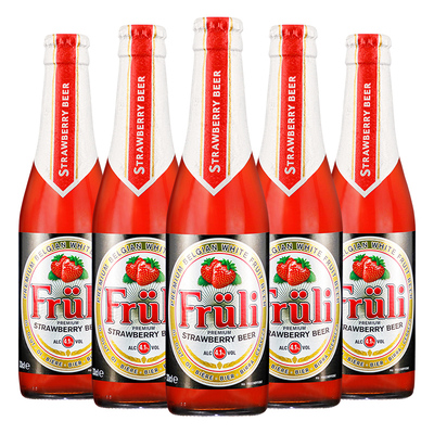 fruli比利时芙力草莓水果果味啤