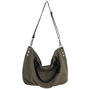 NESBIT工装包男复古帆布包单肩斜挎托特包大容量休闲通勤手提包