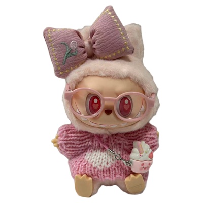 拉布布娃衣labubu搪胶帽子毛衣