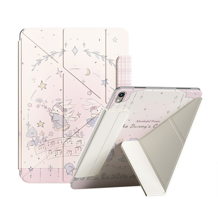 新款ipadair8保护套pro苹果ipad11磁吸双面夹mini7平板保护壳ipadair7轻薄6搭扣13寸5旋转Y折12.9无笔槽10代4