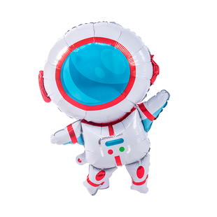 太空人宇航员飞天火箭卡通铝膜气球生日派对聚会活动装饰布置用品