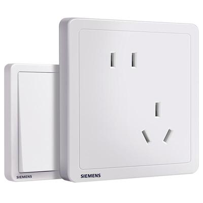 西门子开关插座致典雅白