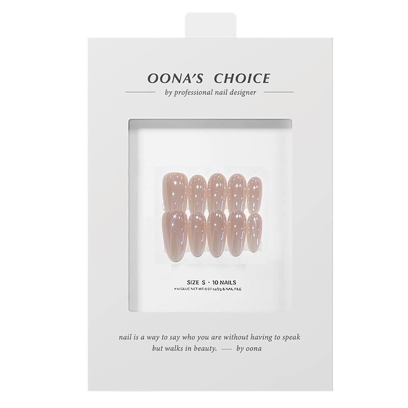 海莉同款珍珠色渐变轻奢美甲高级穿戴甲温柔气质穿戴式指甲贴纯欲