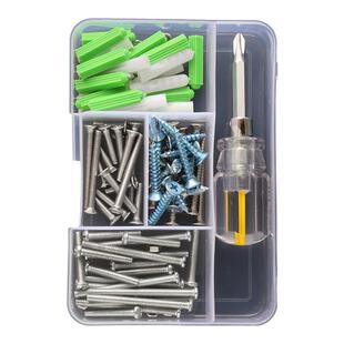 汇成丰螺丝套装304不锈钢螺丝螺母套装自攻木牙家庭维修螺丝盒装
