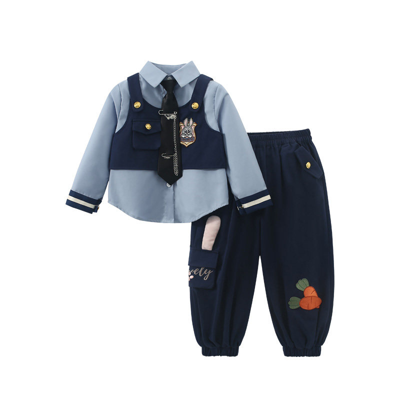 Hi!Fish女童兔子警官套装裤子