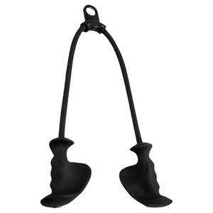 劳拉之星手臂力量训练尼龙绳高位下压把手拉力绳健身握把器械配件