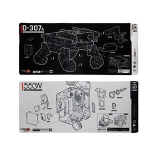 赛凡自研 流浪地球2周边 550W/笨笨机械狗主题鼠标垫电竞乱纹布面