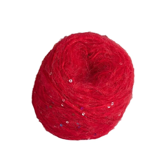 亮片马海毛毛线手编围巾毛衣diy进口带亮片的羊毛线编织毛衣围巾