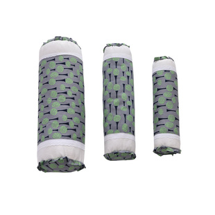 荞麦枕头单人护颈椎硬枕睡觉专用枕芯纯棉枕套可拆洗圆形圆柱高枕