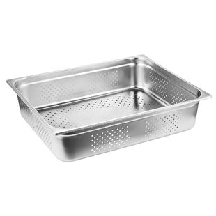 不锈钢特大冲孔份数盆长方形漏盆沥水盆过滤盆漏水盘烘干盘蒸饭盘