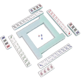 御圣拉美扑克亚克力麻将套装手搓果冻牌系列家用麻将休闲收藏送