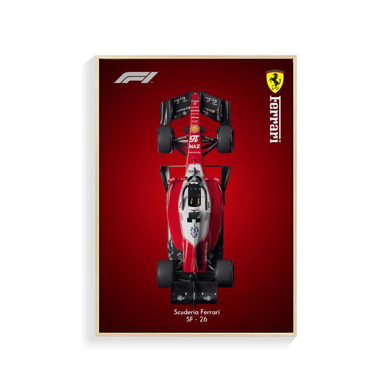 2026F1赛车法拉利奥迪装饰画