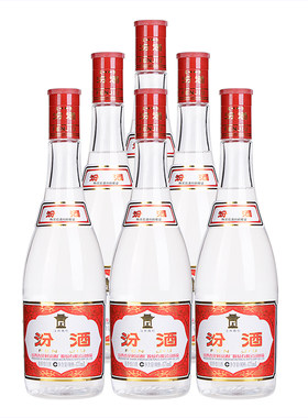汾酒42度红盖玻汾475ml*6瓶装