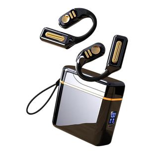 Ai声控蓝牙耳机100h超长续航挂耳式开放不入耳无线运动型2025新款