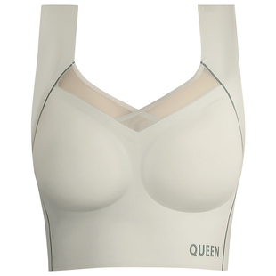 加肥加大码运动背心女胖mm瑜伽上衣训练健身服跑步内衣防震带胸垫