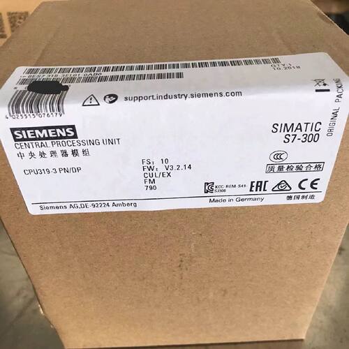 议价SIMATIC S7-300CPU319-3PN/DP中央处理器 6ES7318-3EL01-0AB0